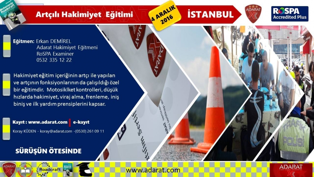 Adarat-Rospa Akredite Egitim Akademisi Artçılı Hakimiyet Eğitimi, İSTANBUL 04 Aralık 2016