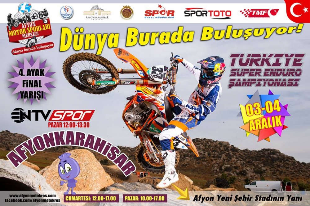 Türkiye Süper Enduro Şampiyonası, Afyonkarahisar 03-04 Aralık 2016