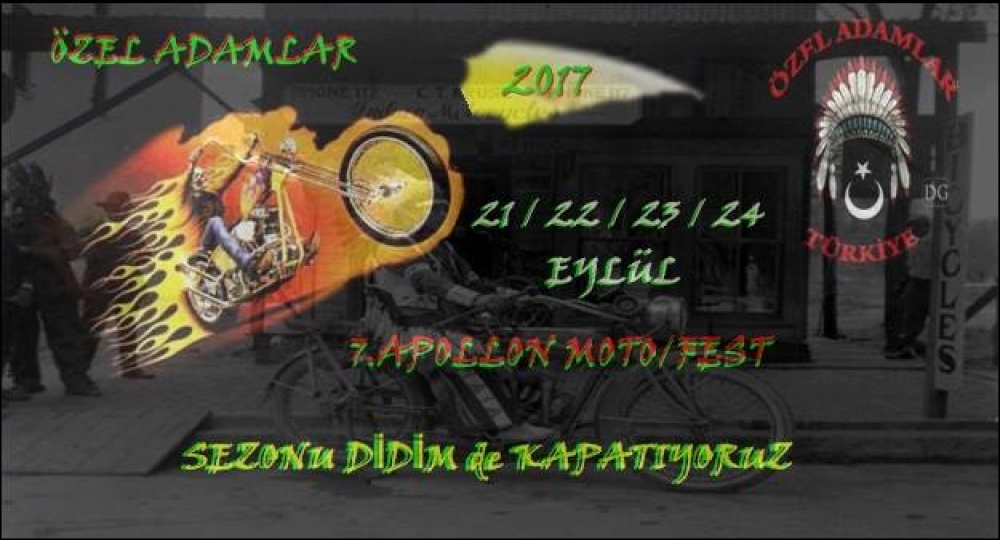 7. Apollon Motofest, Didim 21-24 Eylül 2017