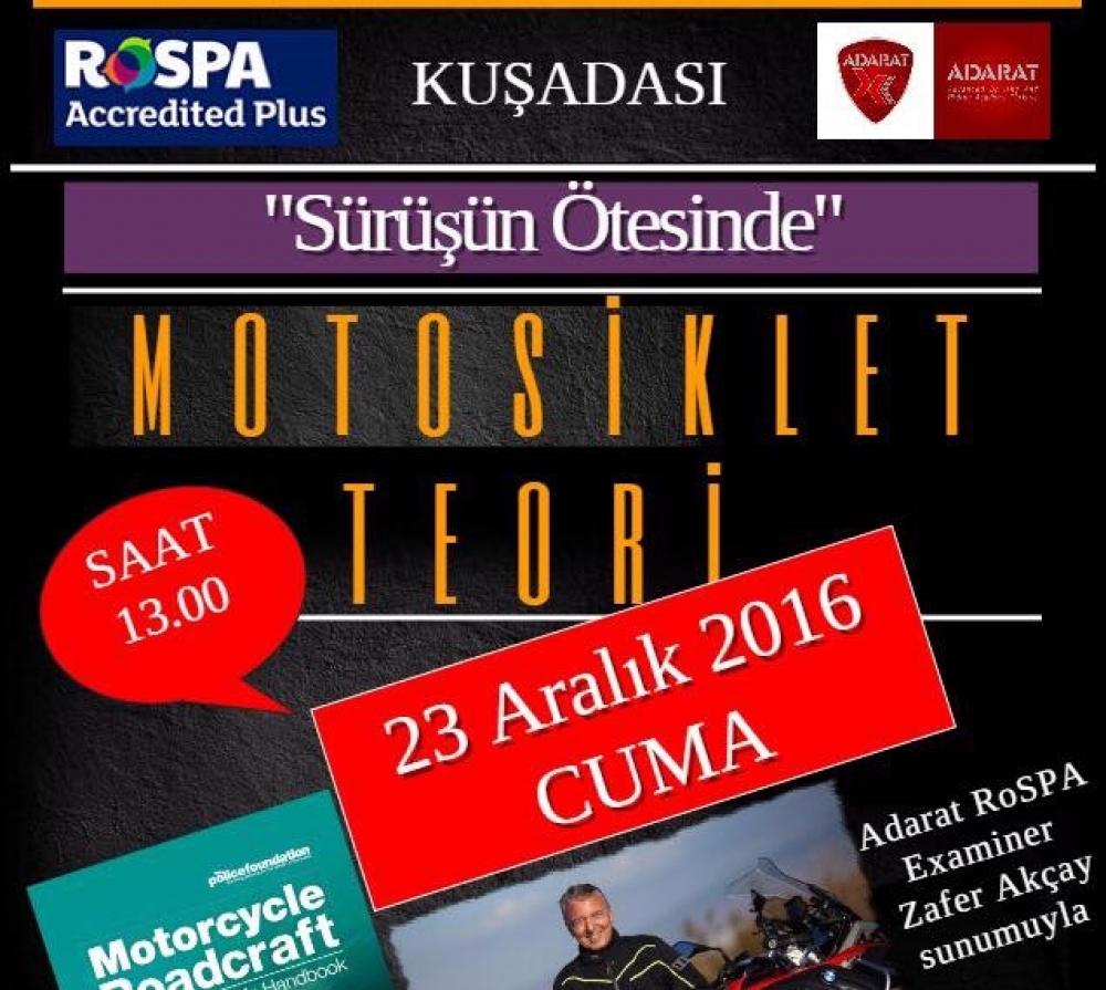 Sürüşün Ötesinde, Motosiklet Teori, 23 Aralık 2016