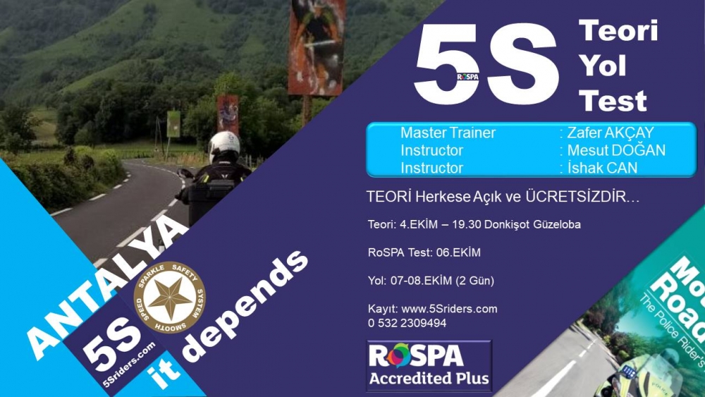 5Sriders RoSPA Test Antalya 6 Ekim 2017