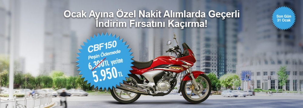 Honda CBF 150 Nakit Alım Kampanyası