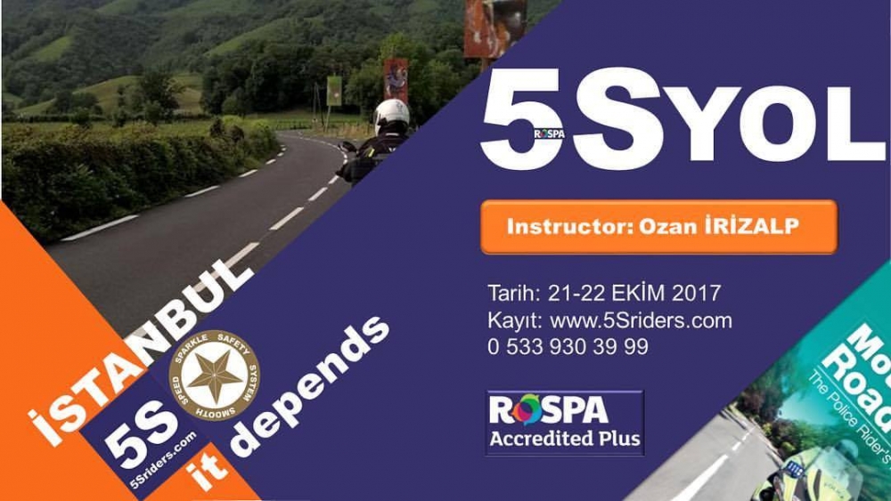 5Sriders Yol İstanbul 21-22 Ekim 2017