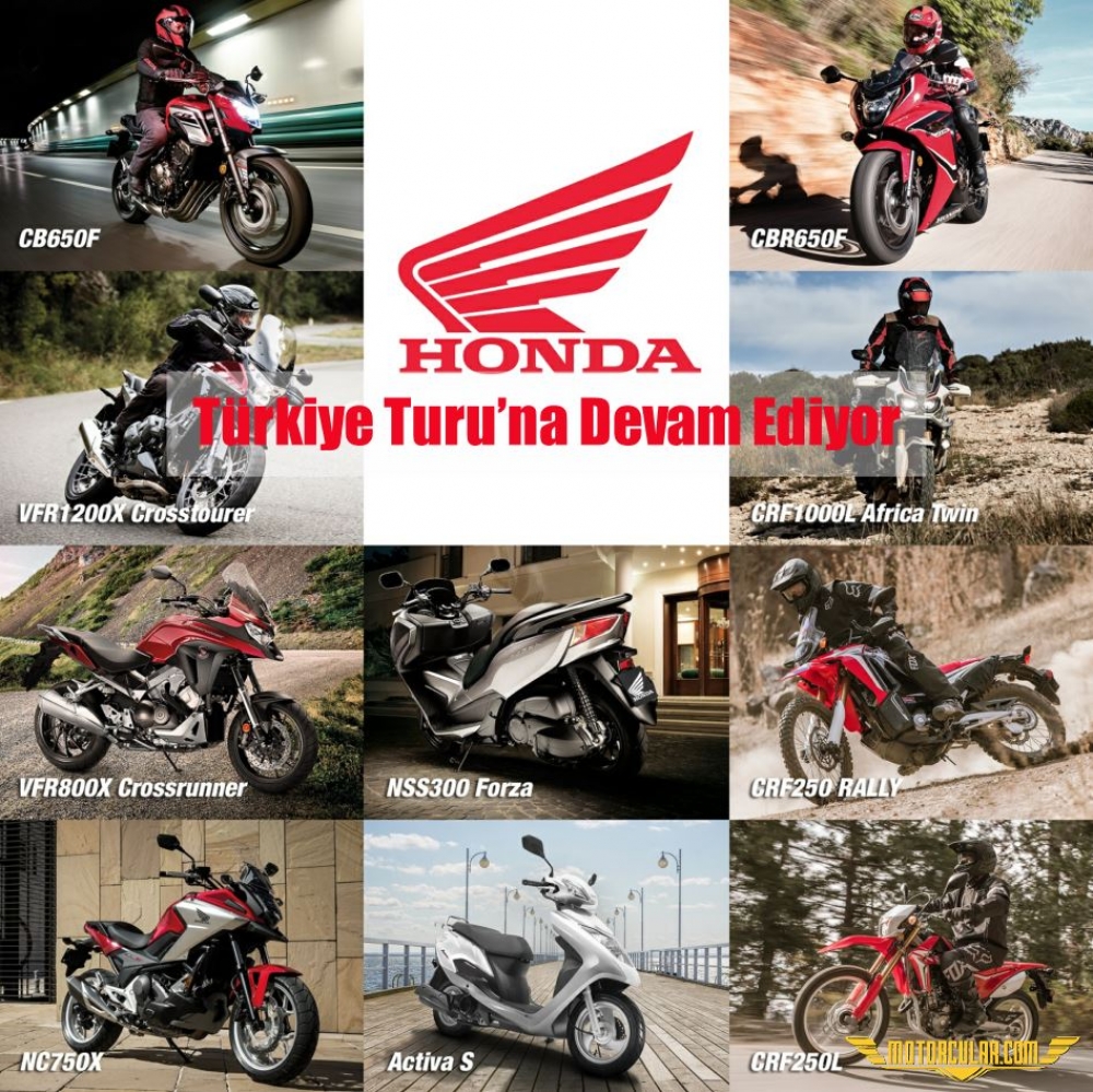 Honda Motosiklet Modelleri Türkiye Turu'na Devam Ediyor