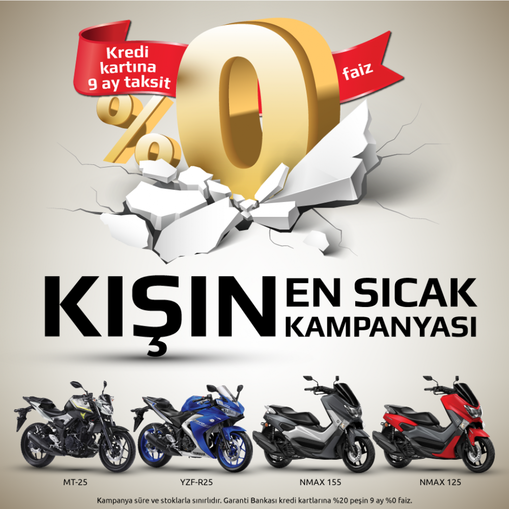 Kışın En Sıcak Kampanyası Yamaha'dan