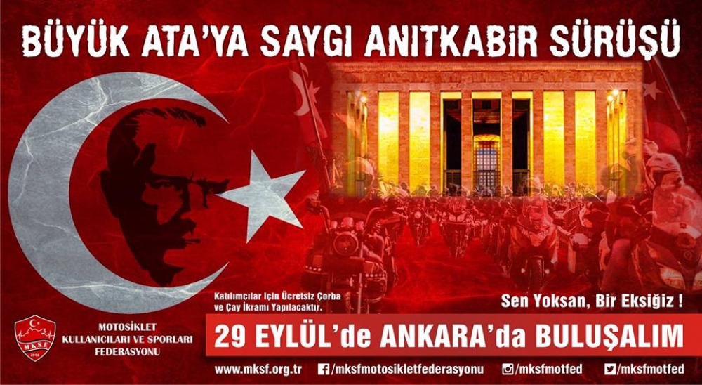 Anıtkabir ATA'ya Saygı Sürüşü