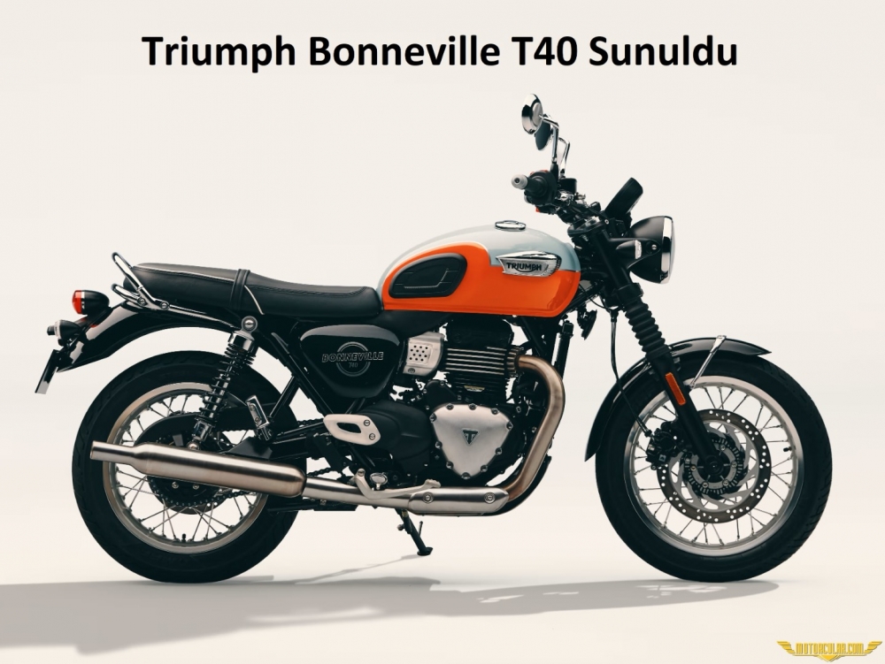 Triumph Bonneville T40 Sunuldu