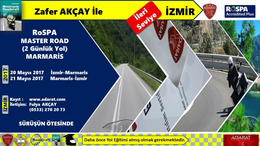 Adarat- RoSPA Master Road İzmir-Marmaris 20-21 MAYIS 2017