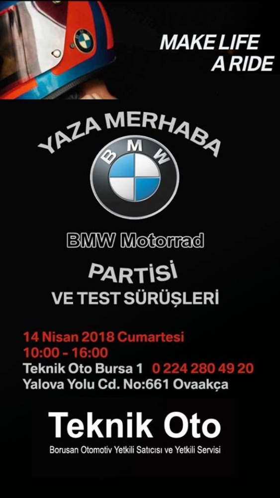 BMW Motorrad Yaza Merhaba Partisi Bursa