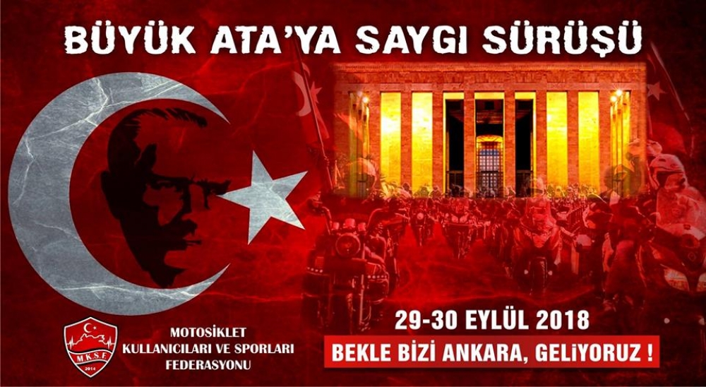 Büyük ATA'ya Saygı Anıtkabir Sürüşü