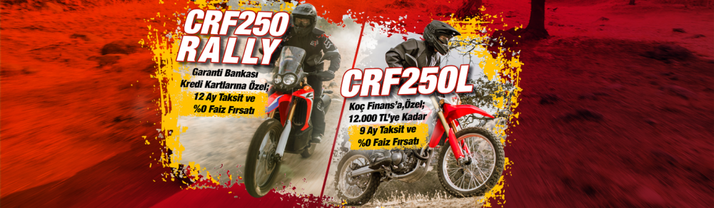 CRF250 RALLY ve CRF250L Aralık Kampanyası