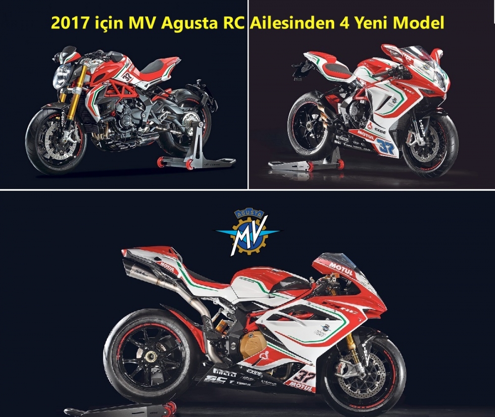 2017 için MV Agusta RC Ailesinden 4 Yeni Model
