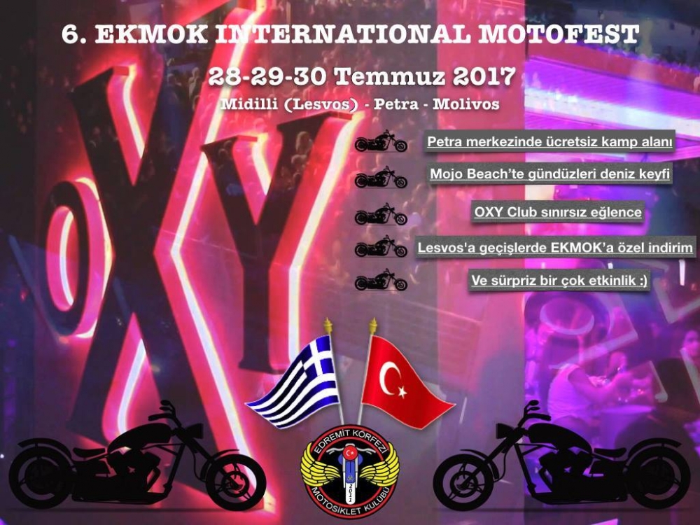 6. EKMOK İnternational Motofest 28-30 Temmuz 2017
