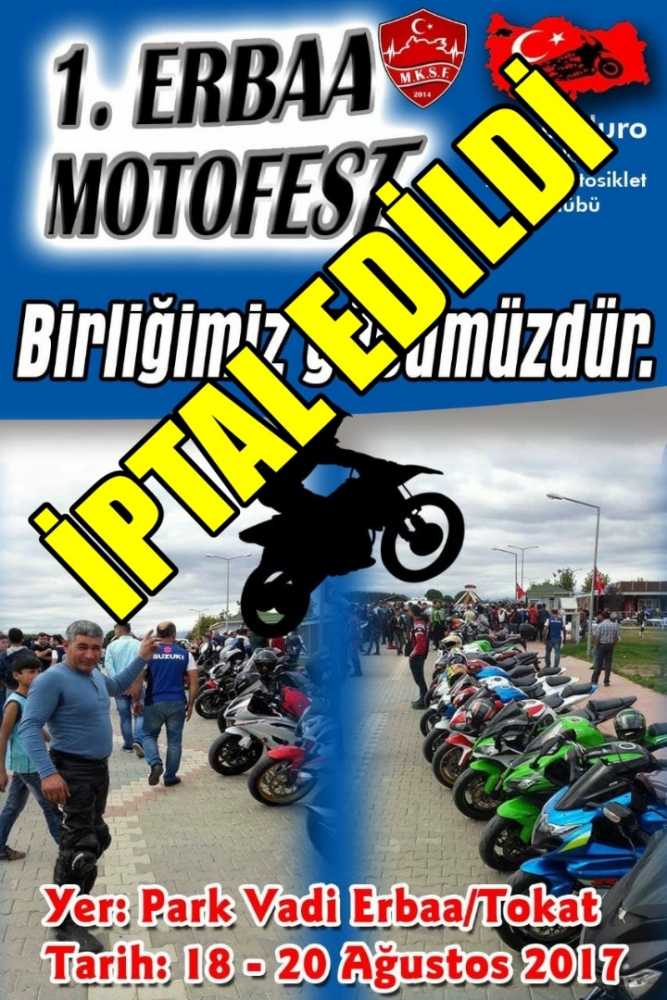 1.MyEnduro Erbaa Motosiklet Festivali Erbaa, Tokat 18-20 Ağustos 2017 