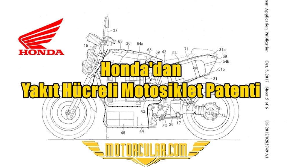 Honda'dan Yakıt Hücreli Motosiklet Patenti