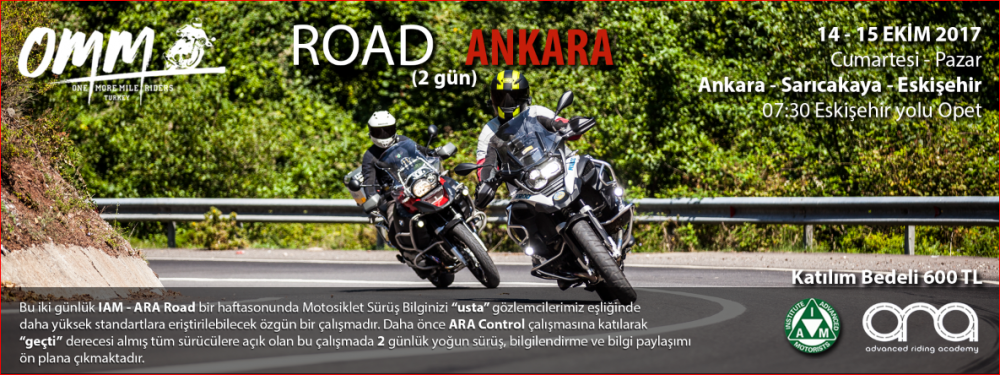 OMM - IAM ARA Road Ankara 14-15 Eylül 2017