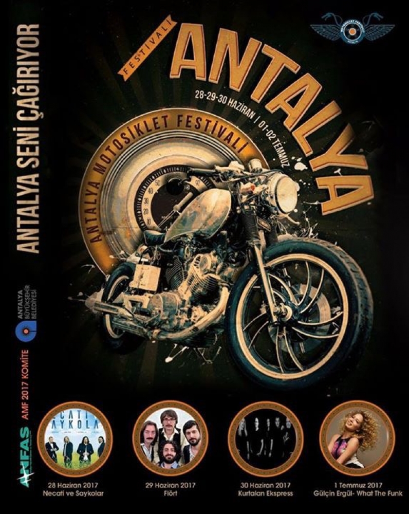 Uluslararası Antalya Motosiklet Festivali, Antalya 28 Haziran- 02 Temmuz 2017