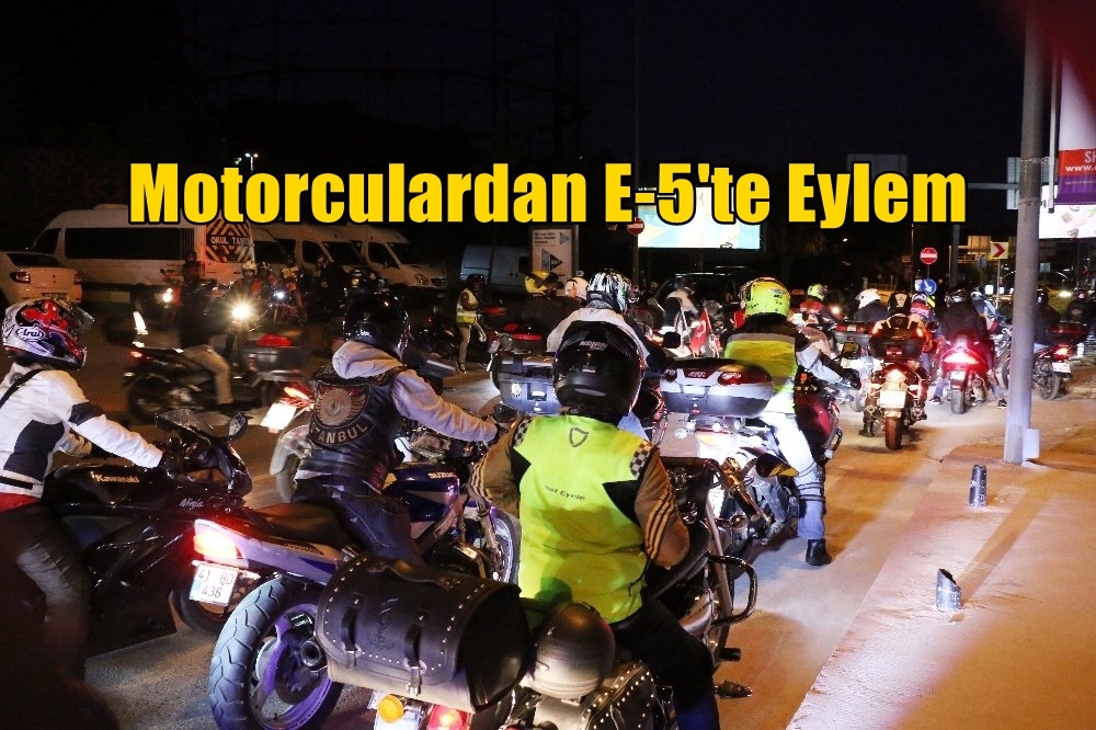 Motorculardan E-5'te Eylem