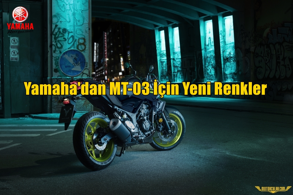 Yamaha'dan MT-03 İçin Yeni Renkler