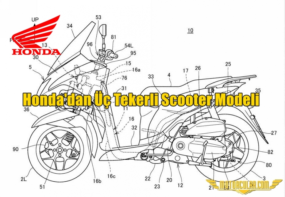 Honda'dan Üç Tekerli Scooter Modeli