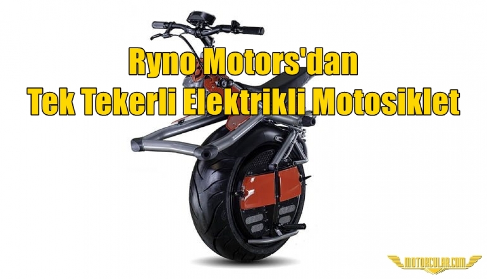 Ryno Motors'dan Tek Tekerli Elektrikli Motosiklet