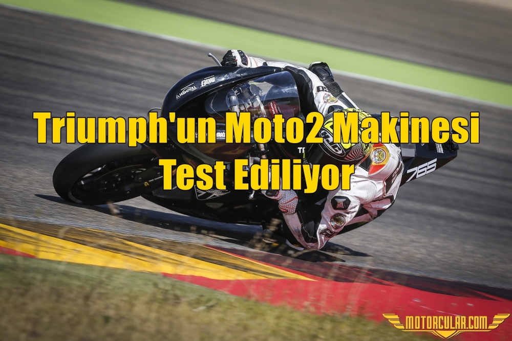 Triumph'un Moto2 Makinesi Test Ediliyor