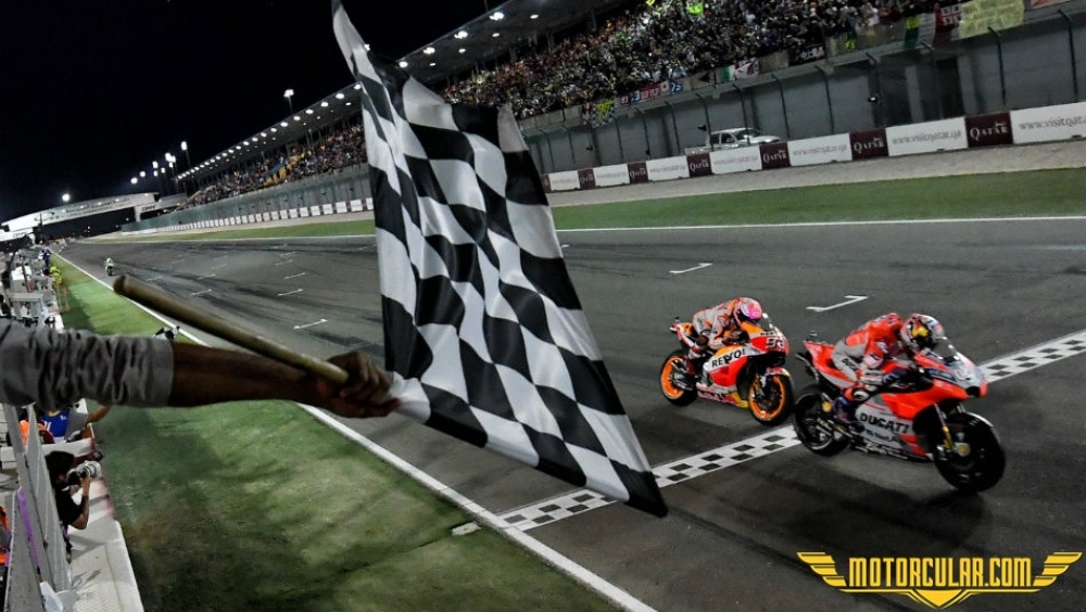 Katar MotoGP'sini Dovizioso Kazandı