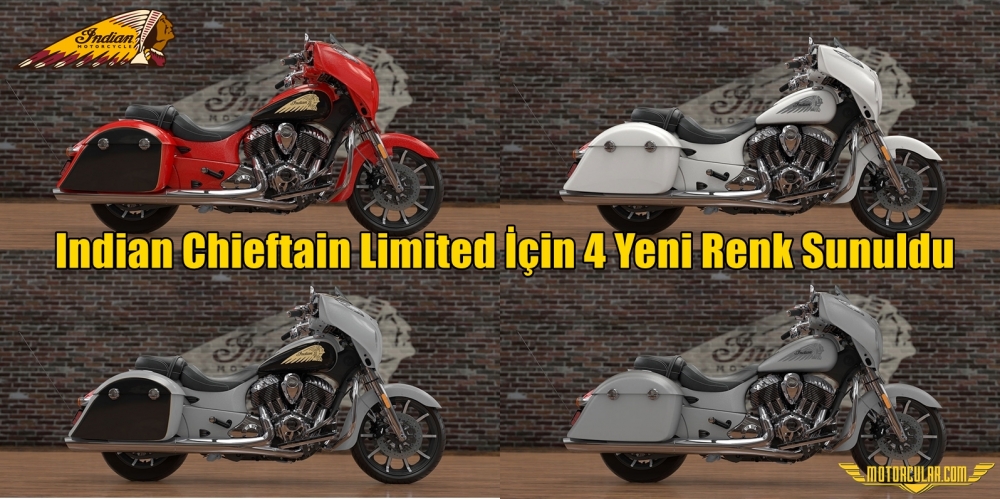 Indian Chieftain Limited İçin 4 Yeni Renk Sunuldu