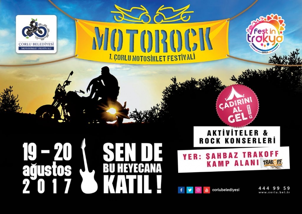 1. Çorlu Motosiklet Festivali, 19-20 Ağustos 2017