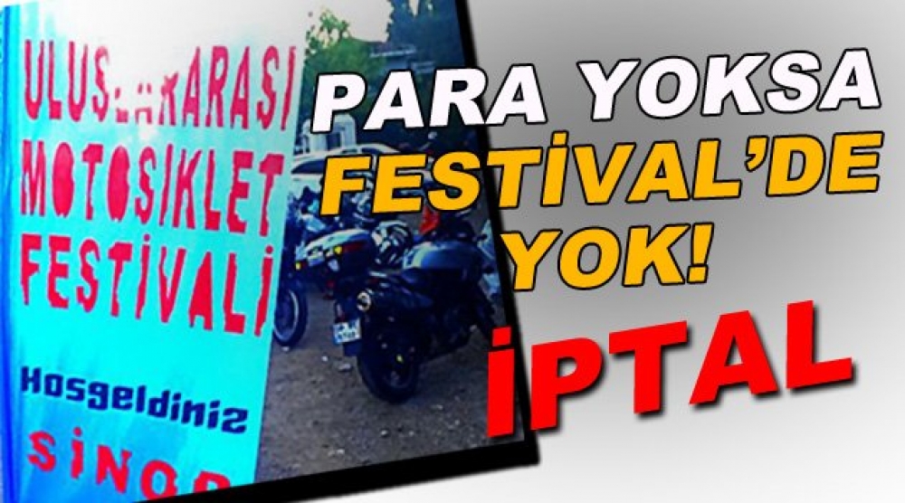 ‘Sinop Uluslararası Motosiklet Festivali' İptal Edildi