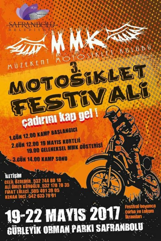 Safranbolu Müzekent Motosiklet Festivali 19-21 Mayıs 2017