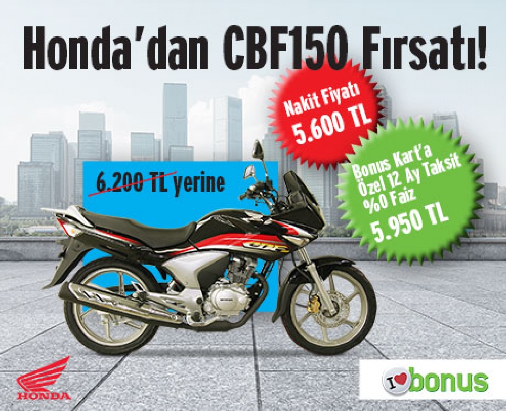 Honda'dan CBF150 Fırsatı!