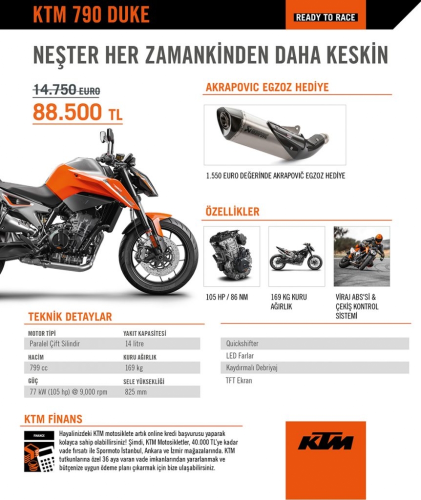 KTM 790 Duke Kampanyası