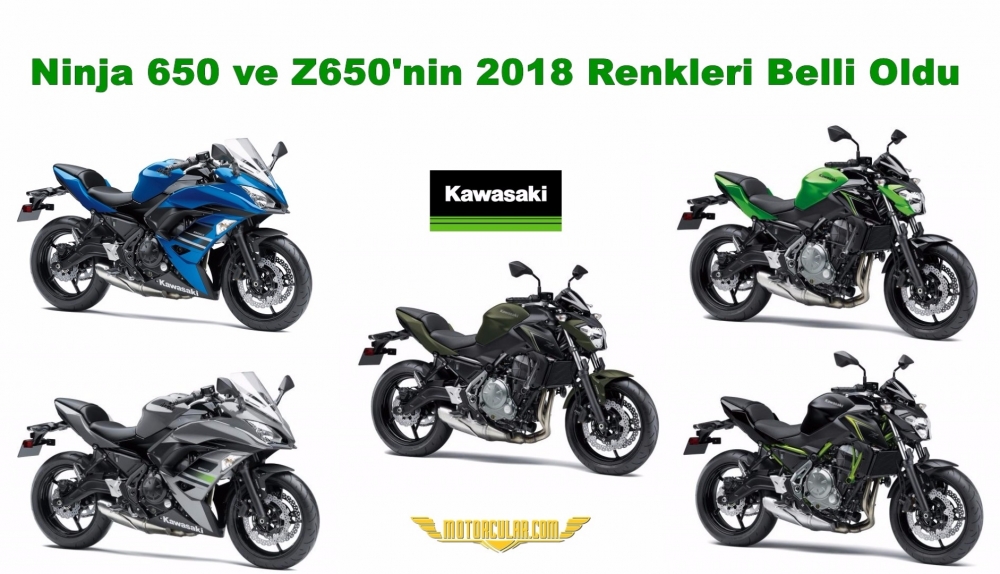 Ninja 650 ve Z650'nin 2018 Renkleri Belli Oldu