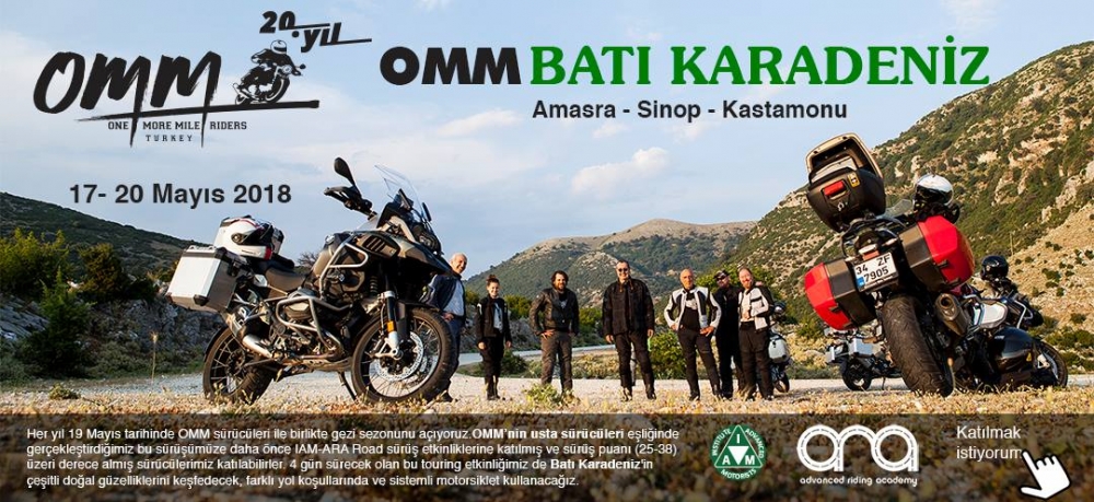 OMM Batı Karadeniz Turu 17-21 Mayıs 2018