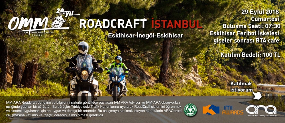 OMM Roadcraft İstanbul 29 Eylül 2018