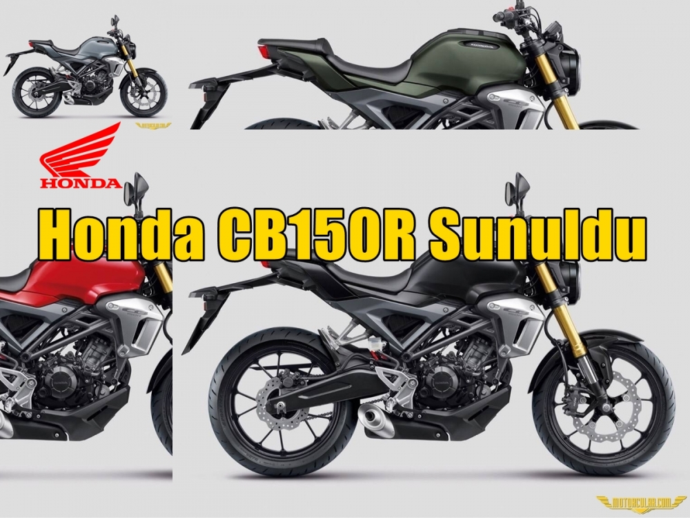 Honda CB150R Sunuldu