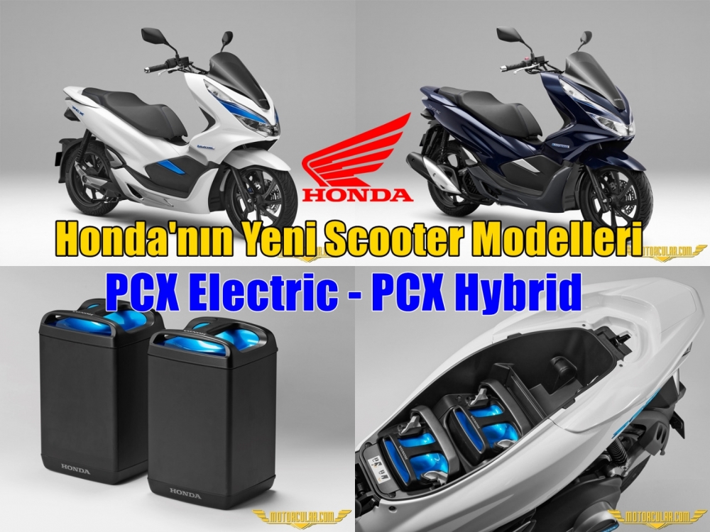 Honda PCX'in Hibrit ve Elektrikli Versiyonları Sunuldu