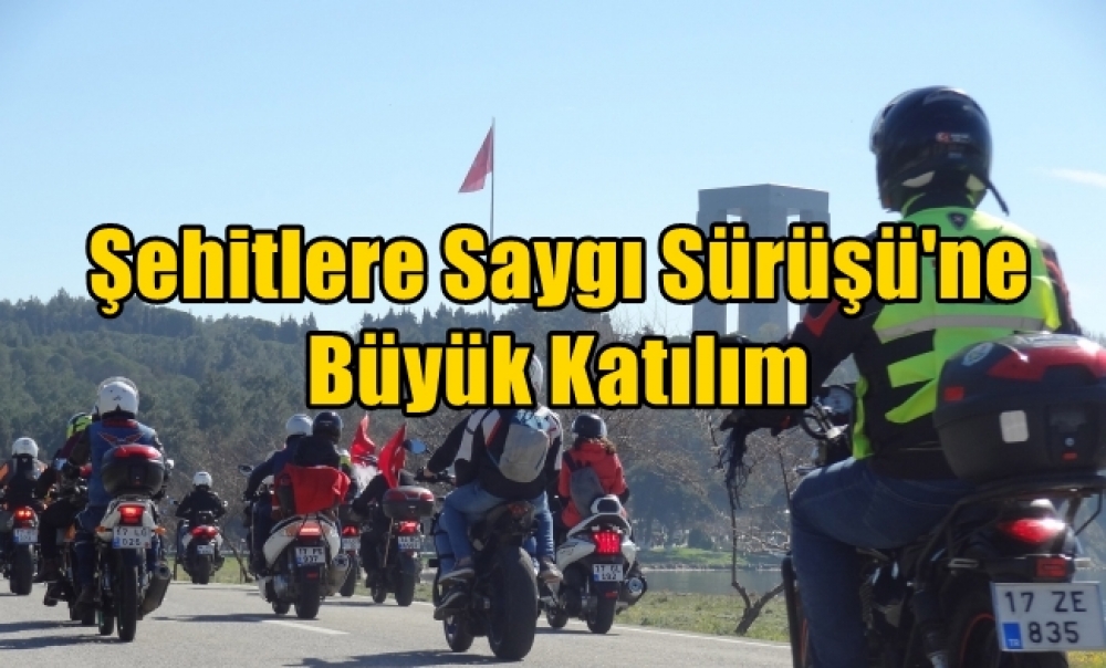 Şehitlere Saygı Sürüşü'ne Büyük Katılım