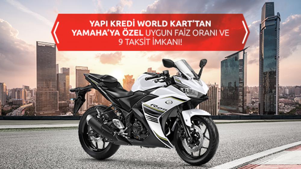 Yapı Kredi World Kart'tan Yamaha'ya Özel Uygun Faiz Oranı ve 9 Taksit İmkanı