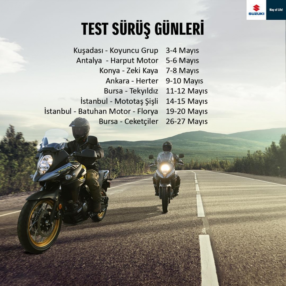 Suzuki Test Sürüş Günleri Başlıyor