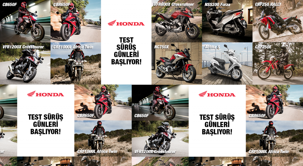 Honda Motosiklet Modelleri Türkiye Turu'na Çıkıyor