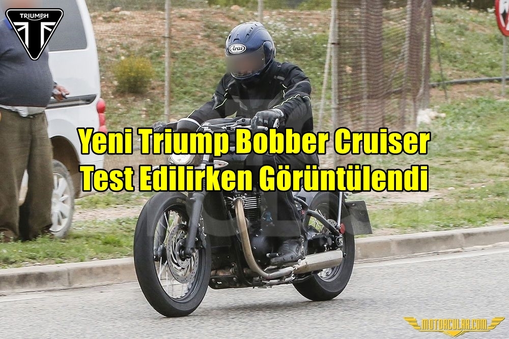 Yeni Triumph Bobber Cruiser Test Edilirken Görüntülendi 
