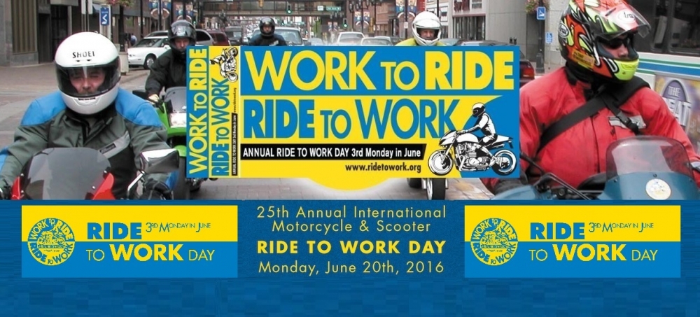 25. Uluslararası İşe Motosikletle Gitme Günü - Ride to Work Day