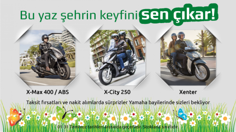 Yamaha ile Bu Yaz Şehrin Keyfini Sen Çıkar!