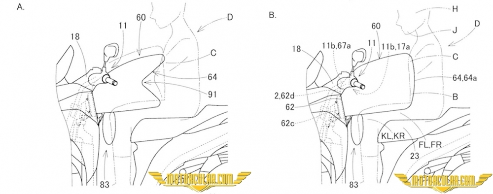 Yamaha'nın Airbag Patenti