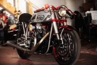 Kırmızı - Gümüş Norley Cafe Racer | Motorcular Galeri