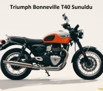 Triumph Bonneville T40 Sunuldu