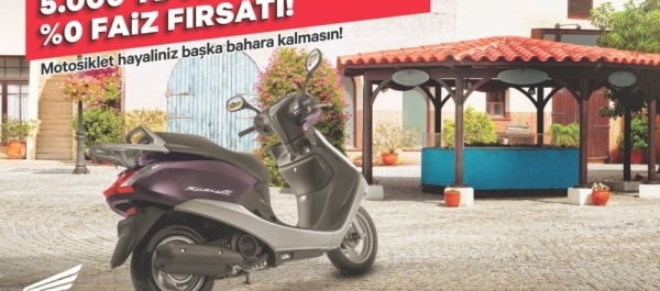 Honda'dan 5.000 TL'ye 9 ay taksit, %0 faiz fırsatı!