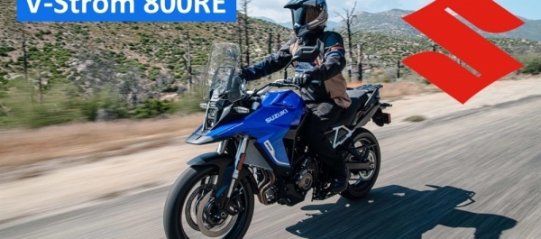 Suzuki V-Strom 800RE Sunuldu